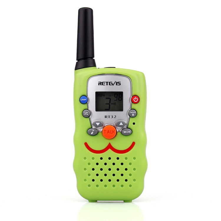 1 Pair RETEVIS RT32 0.5W US Frequency 462.550-467.7125MHz 22CH Handheld Children Walkie Talkie(Green) - Children by RETEVIS | Online Shopping UK | buy2fix