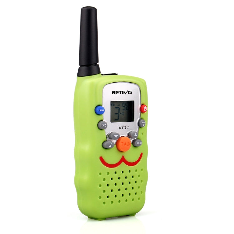 1 Pair RETEVIS RT32 0.5W US Frequency 462.550-467.7125MHz 22CH Handheld Children Walkie Talkie(Green) - Children by RETEVIS | Online Shopping UK | buy2fix