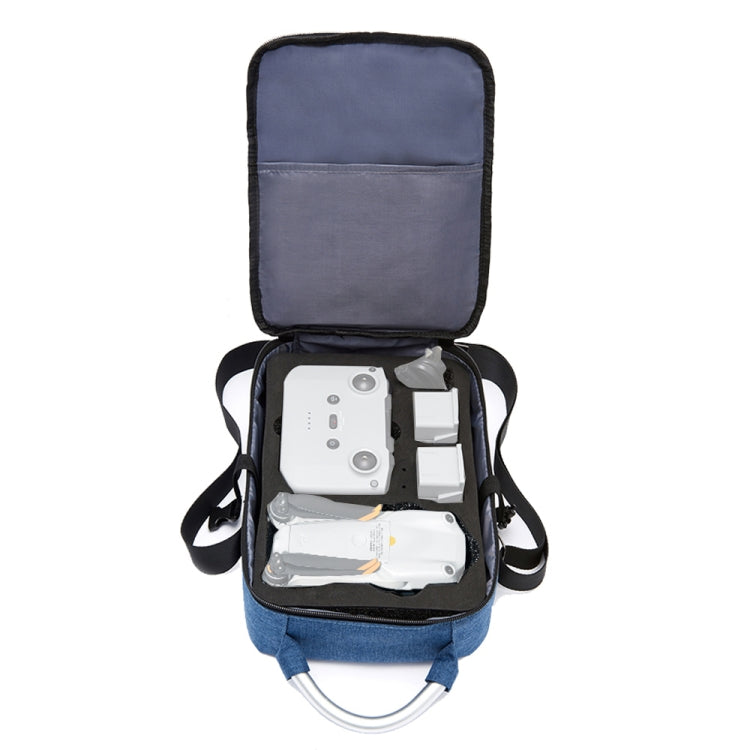 Shockproof Waterproof Single Shoulder Storage Travel Carrying Cover Case Box for DJI Air 2S(Blue+Black Liner) - DJI & GoPro Accessories by buy2fix | Online Shopping UK | buy2fix