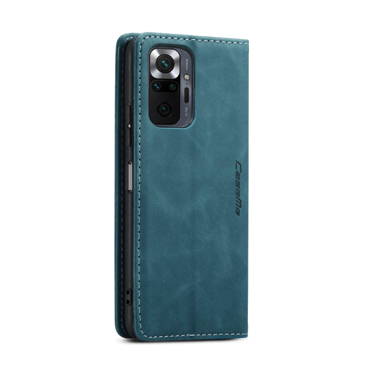 For Xiaomi Redmi Note 10 Pro 4G / Note 10 Pro Max CaseMe 013 Multifunctional Horizontal Flip Leather Case with Holder & Card Slot & Wallet(Blue) - Xiaomi Cases by CaseMe | Online Shopping UK | buy2fix