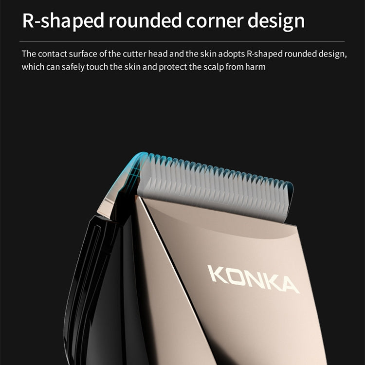 KONKA KZ-TJ18 Men Household USB Electric Hair Clippers Hair Clippers with LED Display - Hair Trimmer by KONKA | Online Shopping UK | buy2fix