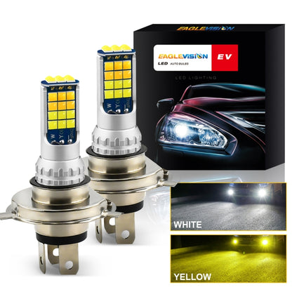 2 PCS V6 H4 DC9-36V 30W 3000LM IP65 Car LED Double Color Fog Light with 30LEDs SMD-2525 Lamp - In Car by buy2fix | Online Shopping UK | buy2fix