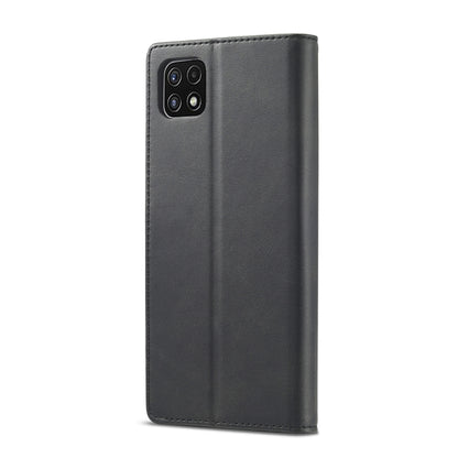 For Samsung Galaxy A22 5G LC.IMEEKE Calf Texture Horizontal Flip Leather Case with Holder & Card Slots & Wallet(Black) - Galaxy Phone Cases by LC.IMEEKE | Online Shopping UK | buy2fix