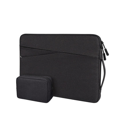 ND01DS Polyester Notebook Laptop Liner Bag with Small Bag, Size:13.3 inch(Black) - 13.3 inch by buy2fix | Online Shopping UK | buy2fix