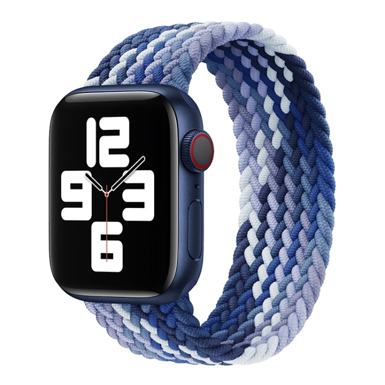 Single Loop Weaving Nylon Watch Band, Size: M 145mm For Apple Watch Series 9&8&7 41mm / SE 3&SE 2&6&SE&5&4 40mm / 3&2&1 38mm(Blueberry) - Watch Bands by buy2fix | Online Shopping UK | buy2fix