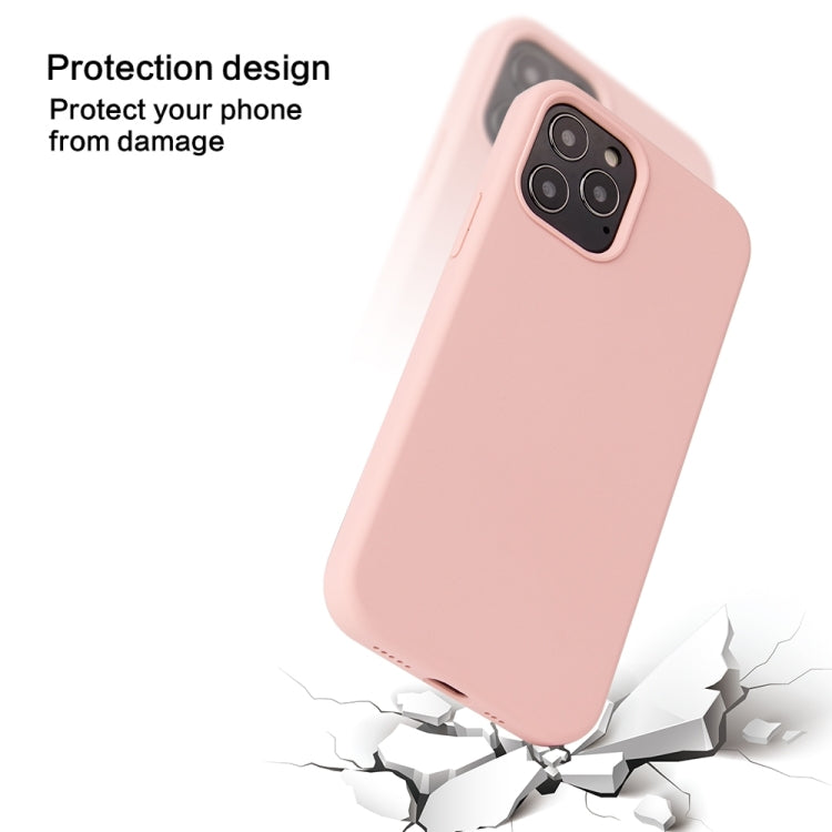 For iPhone 13 Pro Solid Color Liquid Silicone Shockproof Protective Case (Emerald Green) - iPhone 13 Pro Cases by buy2fix | Online Shopping UK | buy2fix