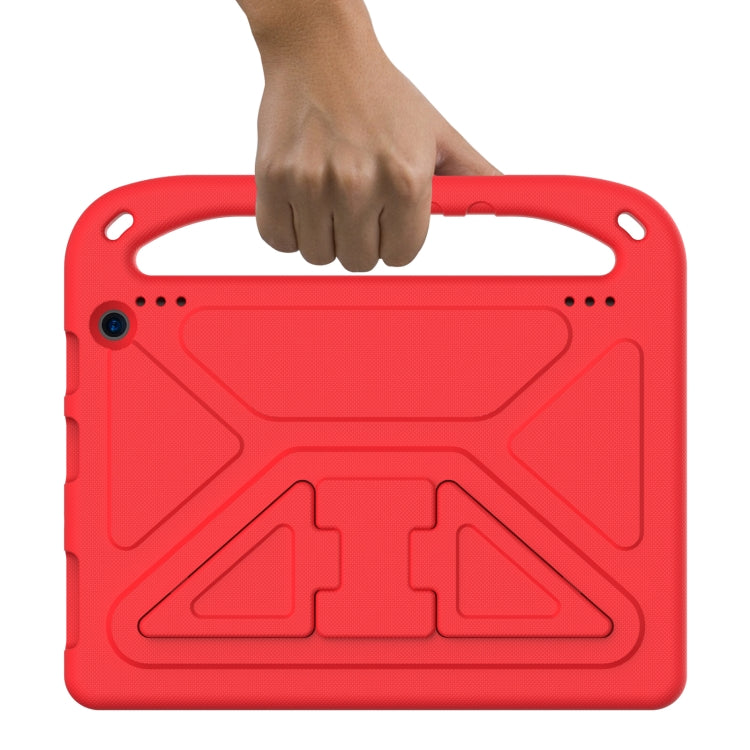 For Amazon Fire HD 10 2021 Handle Portable EVA Shockproof Anti Falling Protective Case with Triangle Holder(Red) - Amazon by buy2fix | Online Shopping UK | buy2fix