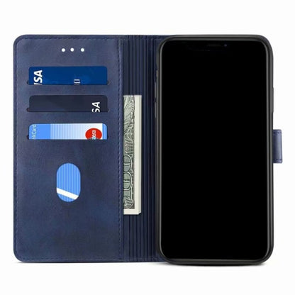 For Samsung Galaxy S21 Ultra 5G GUSSIM Business Style Horizontal Flip Leather Case with Holder & Card Slots & Wallet(Blue) - Galaxy S21 Ultra 5G Cases by GUSSIM | Online Shopping UK | buy2fix