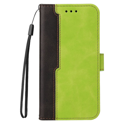 For iPhone 13 Pro Max Business Stitching-Color Horizontal Flip PU Leather Case with Holder & Card Slots & Photo Frame  (Green) - iPhone 13 Pro Max Cases by buy2fix | Online Shopping UK | buy2fix