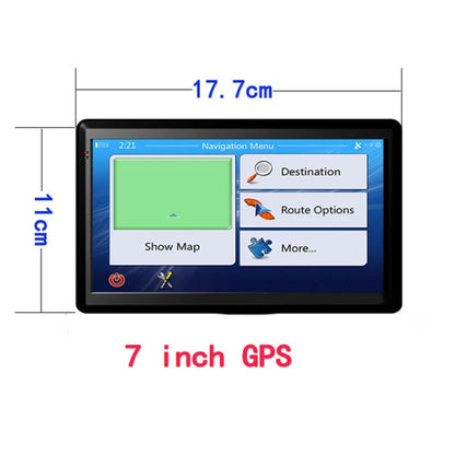7 inch Car GPS Navigator 8G+256M Capacitive Screen High Configuration, Specification:North America Map - In Car by buy2fix | Online Shopping UK | buy2fix
