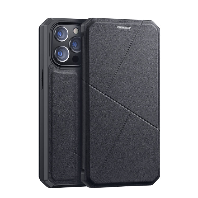 For iPhone 13 Pro Max DUX DUCIS New Skin X Series PU + TPU Horizontal Flip Leather Case with Holder & Card Slots (Black) - Apple Accessories by DUX DUCIS | Online Shopping UK | buy2fix