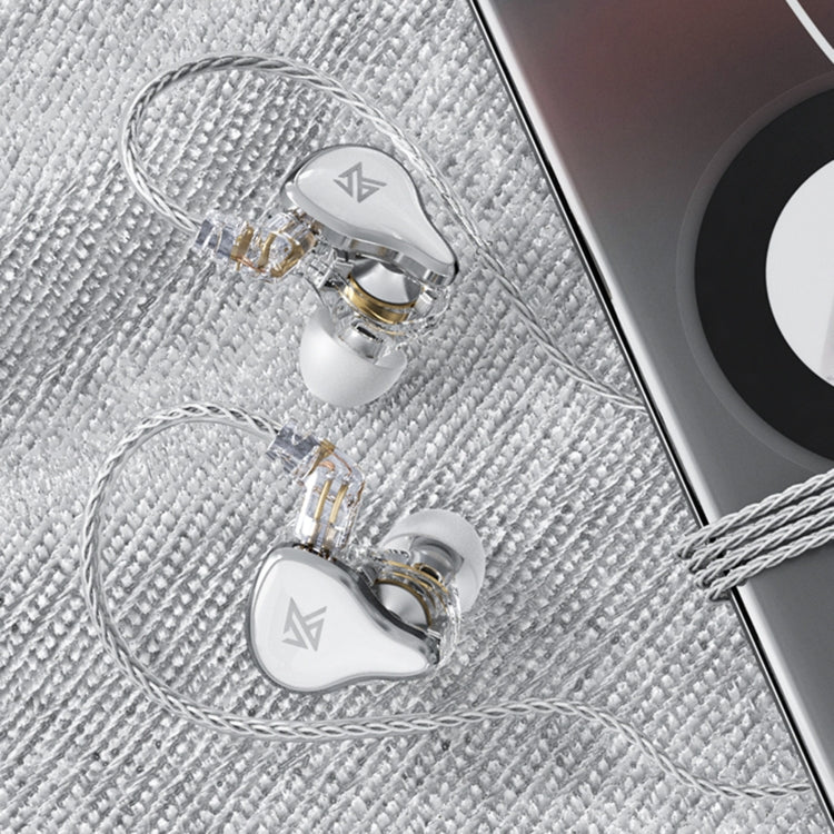 KZ ZAS 16-unit Ring Iron In-ear Wired Earphone, Standard Version(White) - In Ear Wired Earphone by KZ | Online Shopping UK | buy2fix