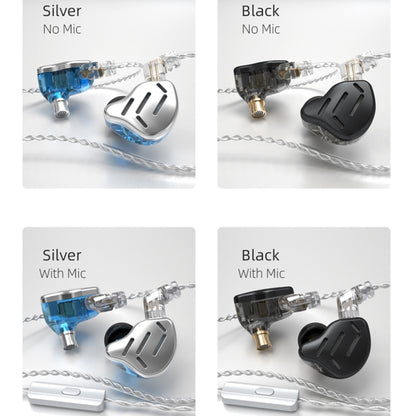 KZ ZAX 16-unit Ring Iron Sport Gaming In-ear Wired Earphone, Standard Version(Black) - In Ear Wired Earphone by KZ | Online Shopping UK | buy2fix