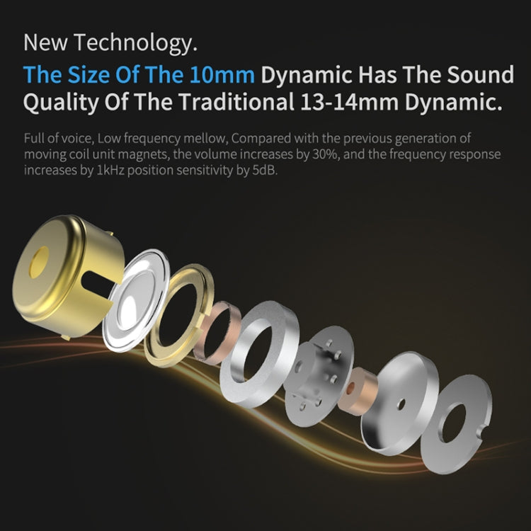 KZ ZSN Pro Ring Iron Hybrid Drive Metal In-ear Wired Earphone, Mic Version(Grey) - In Ear Wired Earphone by KZ | Online Shopping UK | buy2fix