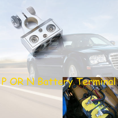 A0111 Car Dual 1/0 & 8 Gauge Positive or Negative Battery Terminal - In Car by buy2fix | Online Shopping UK | buy2fix