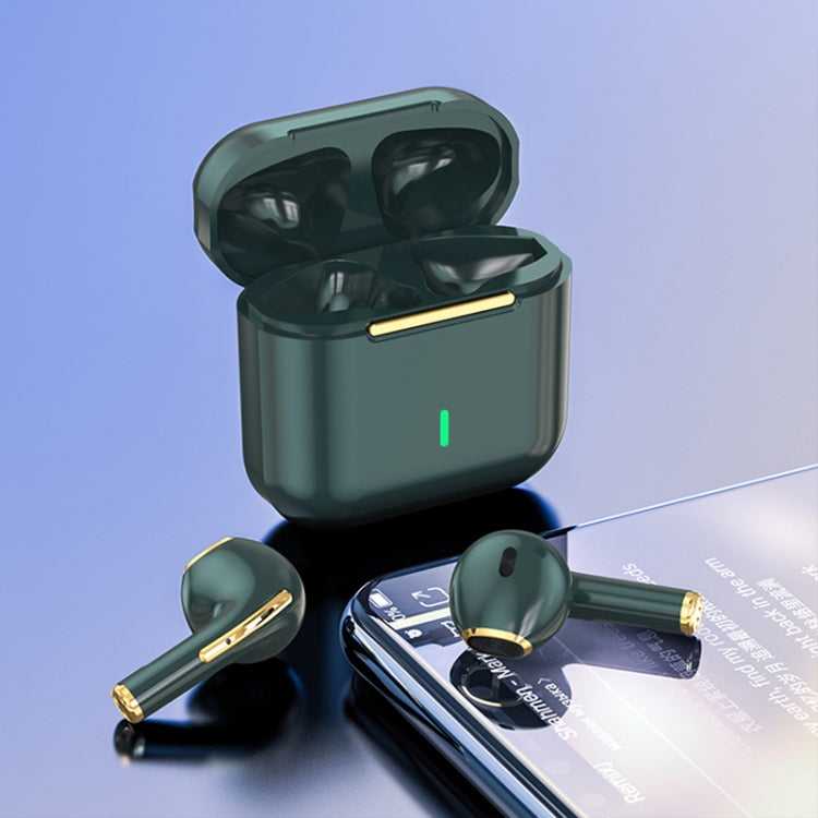 HXSJ Air-S4 Bluetooth 5.1 True Wireless HiFi Stereo Earphones with Charging Case(Dark Green) - TWS Earphone by HXSJ | Online Shopping UK | buy2fix