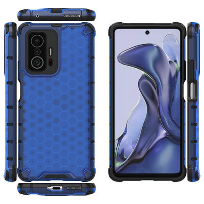 For Xiaomi Mi 11T / 11T Pro Shockproof Honeycomb PC + TPU Phone Case(Blue) - Xiaomi Accessories by buy2fix | Online Shopping UK | buy2fix