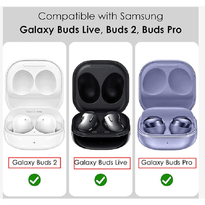 For Samsung Galaxy Buds Live / Buds 2 / Buds Pro / Buds 2 Pro Thunder Battlegear Anti-fall Earphones Protective Case with Switch (Gold) - Samsung Earphone Case by buy2fix | Online Shopping UK | buy2fix