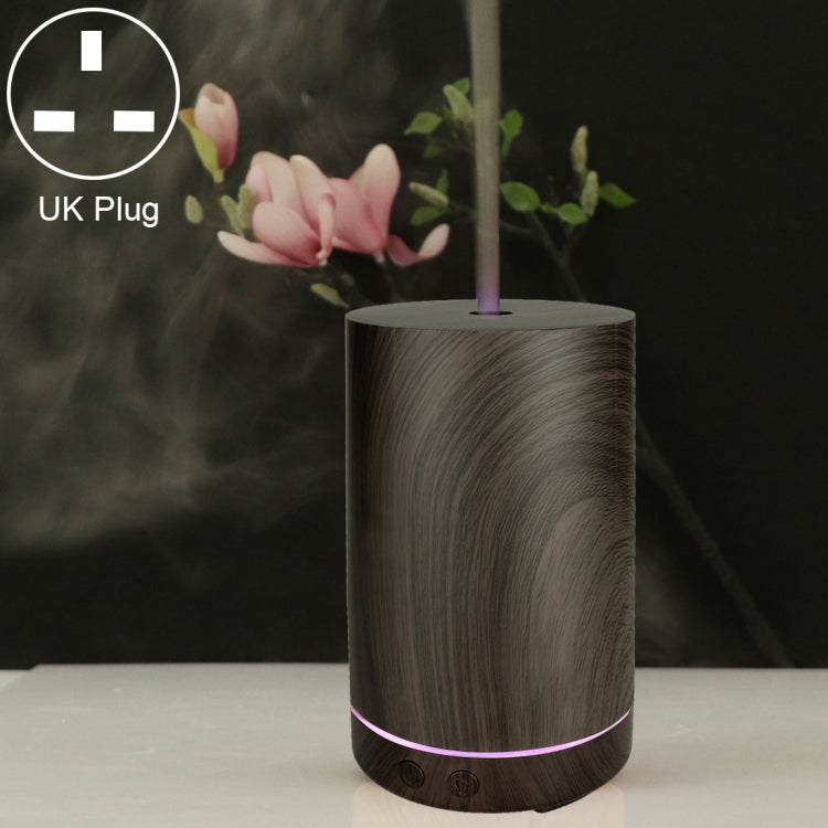 200ml Hollow-out Forest Pattern Wooden Essential Oil Aromatherapy Machine Ultrasonic Humidifier Automatic Alcohol Sprayer, Plug Specification:UK Plug(Dark Brown-4) - Home & Garden by buy2fix | Online Shopping UK | buy2fix