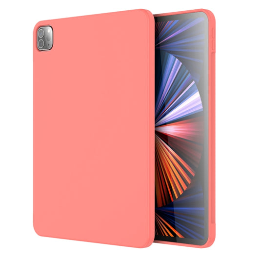 For iPad Pro 11 inch 2022 / 2021 / 2020 Mutural Silicone Microfiber Tablet Case(Pink Orange) - iPad Pro 11 (2022/2021) Cases by Mutural | Online Shopping UK | buy2fix