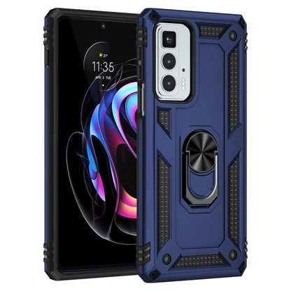 For Motorola Edge 20 Pro Shockproof TPU + PC Phone Case(Blue) - Motorola Cases by buy2fix | Online Shopping UK | buy2fix