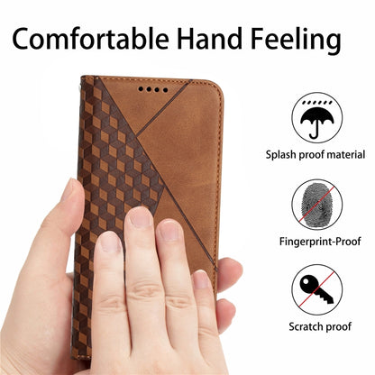 For Motorola Moto E20 / E30 / E40 Skin Feel Magnetic Leather Phone Case(Brown) - Motorola Cases by buy2fix | Online Shopping UK | buy2fix