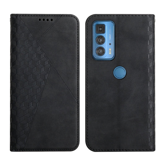 For Motorola Edge 20 Pro Skin Feel Magnetic Leather Phone Case(Black) - Motorola Cases by buy2fix | Online Shopping UK | buy2fix
