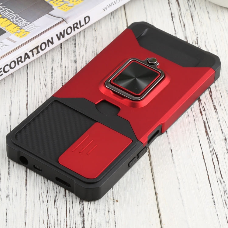 For Xiaomi Redmi Note 11 Pro 5G / 4G International Version Sliding Camera Cover Design PC + TPU Shockproof Phone Case(Red) - Xiaomi Accessories by buy2fix | Online Shopping UK | buy2fix