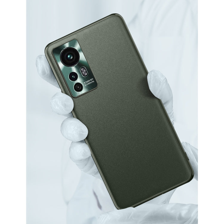For Xiaomi Mi 12 Ultra 5G Plain Skin Leather Phone Case(Black) - Xiaomi Cases by GKK | Online Shopping UK | buy2fix