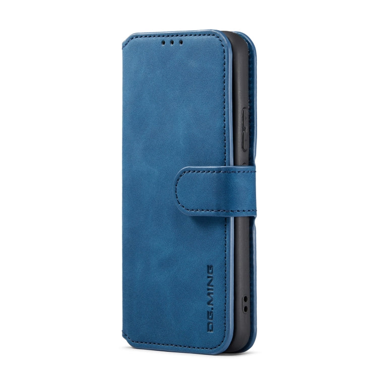 For Samsung Galaxy A53 5G DG.MING Retro Oil Side Horizontal Flip Leather Case with Holder & Card Slots & Wallet(Blue) - Galaxy Phone Cases by DG.MING | Online Shopping UK | buy2fix