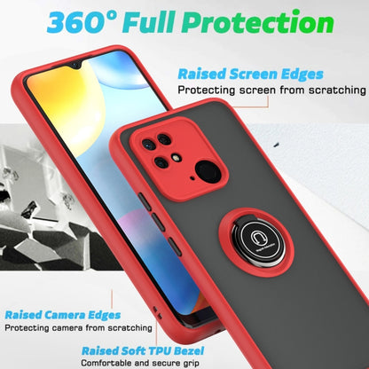 For Xiaomi Redmi 10C Q Shadow 1 Series TPU + PC Ring Holder Phone Case(Dark Green) - Xiaomi Cases by buy2fix | Online Shopping UK | buy2fix