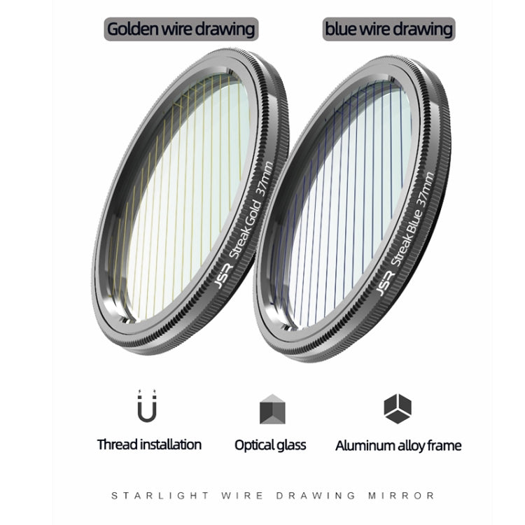 JSR Starlight Drawing Camera Lens Filter, Size:82mm(Streak Gold) - Camera Accessories by JSR | Online Shopping UK | buy2fix