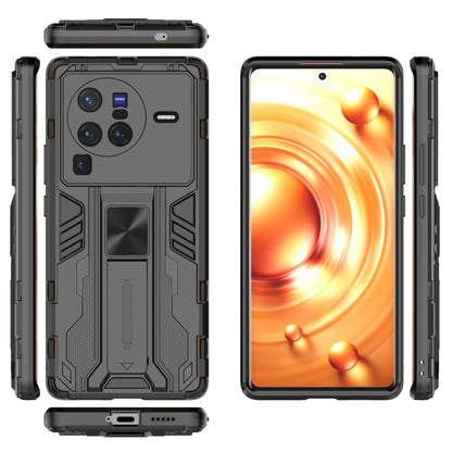 For vivo X80 Pro Supersonic PC + TPU Shock-proof Phone Case(Black) - OPPO & vivo Accessories by buy2fix | Online Shopping UK | buy2fix