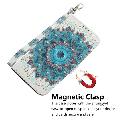 For Xiaomi 12 / 12X 3D Colored Horizontal Flip Leather Phone Case(Peacock Wreath) - 12 Cases by buy2fix | Online Shopping UK | buy2fix