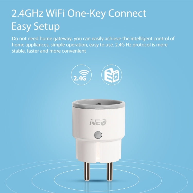 NEO NAS-WR01W 16A 2.4G WiFi EU Smart Plug - Consumer Electronics by NEO | Online Shopping UK | buy2fix