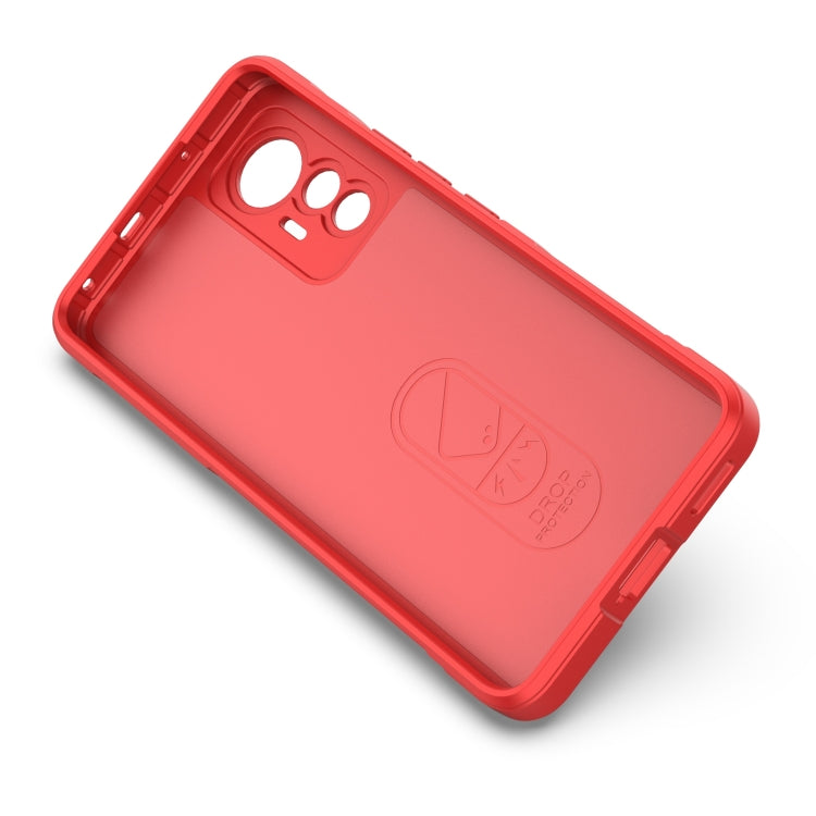 For Xiaomi 12 Lite Magic Shield TPU + Flannel Phone Case(Red) - Xiaomi Accessories by buy2fix | Online Shopping UK | buy2fix