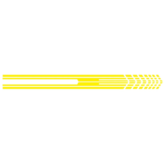 D-730 Stripe Pattern Car Modified Decorative Sticker(Yellow) - In Car by buy2fix | Online Shopping UK | buy2fix