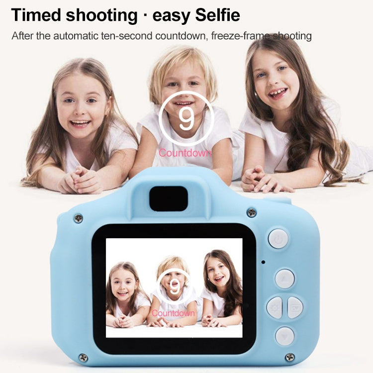 X2S 2.0 Inch LCD Screen Mini Children Camera Digital Camera, For:800W+32G Memory Card+Card Reader+Cartoon Sticker(Green) - Consumer Electronics by buy2fix | Online Shopping UK | buy2fix