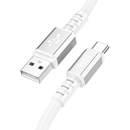 hoco X85 3A USB to USB-C / Type-C Strength Charging Data Cable，Length：1m(White) - USB-C & Type-C Cable by hoco | Online Shopping UK | buy2fix