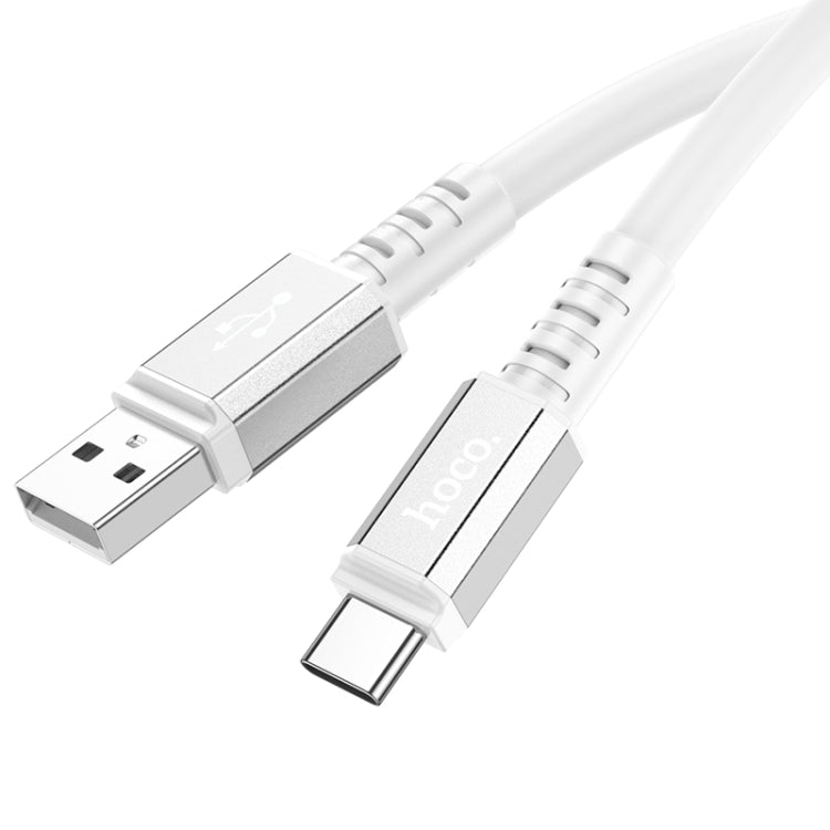 hoco X85 3A USB to USB-C / Type-C Strength Charging Data Cable，Length：1m(White) - USB-C & Type-C Cable by hoco | Online Shopping UK | buy2fix