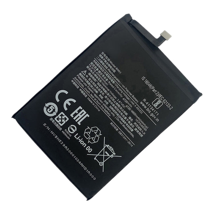 BN53 4820 mAh Li-Polymer Battery Replacement For Xiaomi Mi 10T Lite 5G / Redmi Note 9 Pro 5G - For Xiaomi by buy2fix | Online Shopping UK | buy2fix