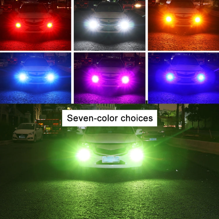 1 Pair 9005 12V 7W Strobe Car LED Fog Light(Orange Light) - In Car by buy2fix | Online Shopping UK | buy2fix