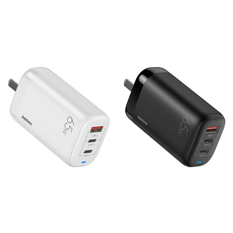 REMAX RP-U55 Territory Series 65W USB+Dual USB-C / Type-C Interface Fast Charger, Specification:CN Plug(White) - USB Charger by REMAX | Online Shopping UK | buy2fix