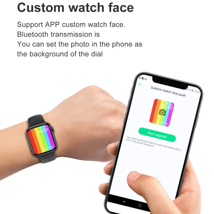 W17 Pro Max 1.9 inch Bluetooth Call Message Reminder Silicone Smart Watch(Black) - Smart Wear by buy2fix | Online Shopping UK | buy2fix
