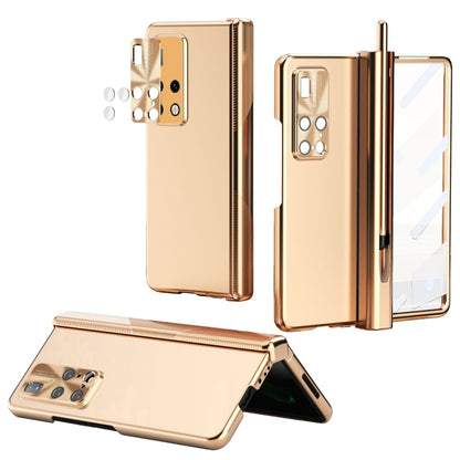 For Huawei Mate X2 Electroplating Hinged Folding Phone Case with S Pen Fold Edtion(Gold) - Huawei Cases by buy2fix | Online Shopping UK | buy2fix