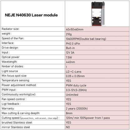 NEJE MASTER 3 Plus Laser Engraver with N40630 Laser Module(EU Plug) - DIY Engraving Machines by NEJE | Online Shopping UK | buy2fix