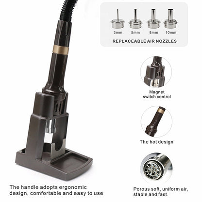 BAKU BA-9852 Digital ESD Hot Air Gun Soldering Station Welding Solder Iron(US Plug) - Electric Soldering Iron by BAKU | Online Shopping UK | buy2fix