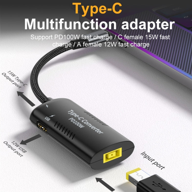 DC7909 + Type-C + USB Female to Type-C Multifunction Apapter - Computer & Networking by buy2fix | Online Shopping UK | buy2fix