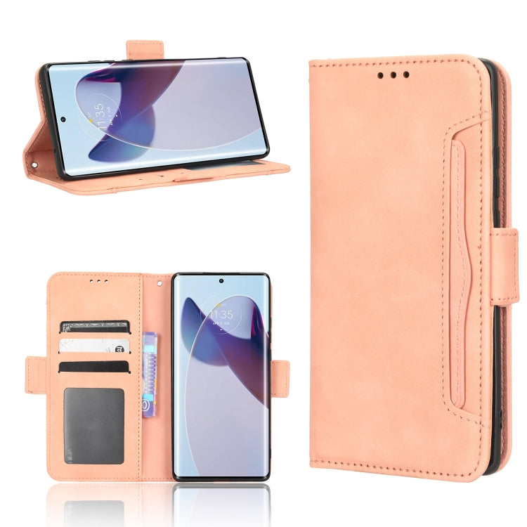 For Motorola Moto X30 Pro 5G / Edge 30 Ultra Skin Feel Calf Texture Card Slots Leather Phone Case(Pink) - Motorola Cases by buy2fix | Online Shopping UK | buy2fix