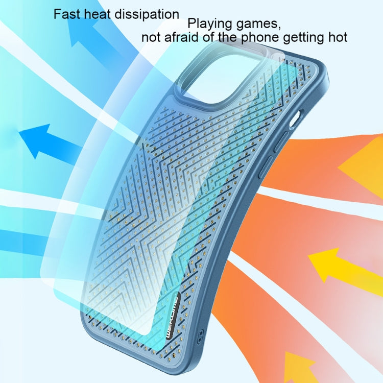 For iPhone 13 Pro WEKOME Graphene Heat Dissipation Phone Case (Blue) - iPhone 13 Pro Cases by WK | Online Shopping UK | buy2fix